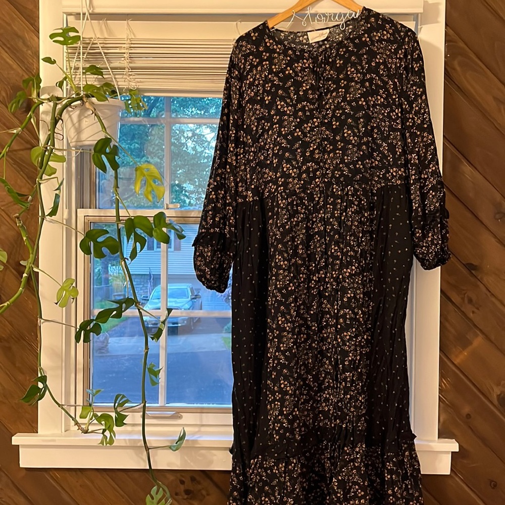 Universal thread black floral dress - size XXL